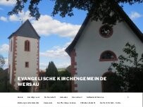 Website Screenshot Evangelische Kirche Wersau - Evangelische Kirchengemeinde Wersau