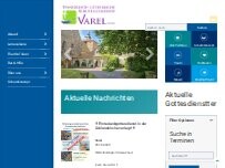 Website Screenshot Schlosskirche - Evangelisch-lutherische Kirchengemeinde Varel