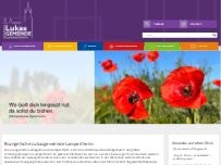 Website Screenshot Evangelische Domkirche Lampertheim - Evangelische Lukasgemeinde Lampertheim