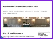 Website Screenshot Evangelische Kirche Stockstadt am Rhein - Evangelische Kirchengemeinde Stockstadt am Rhein