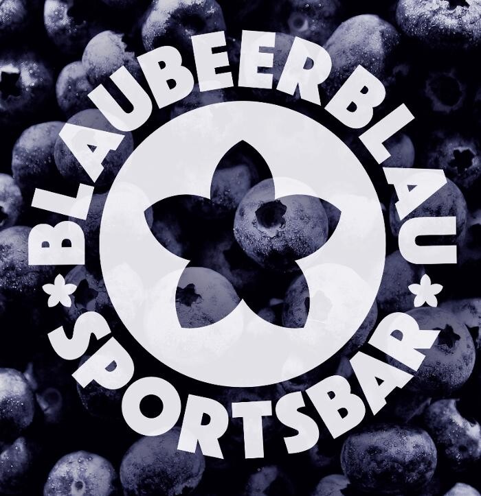 Blaubeerblau Sportsbar Logo