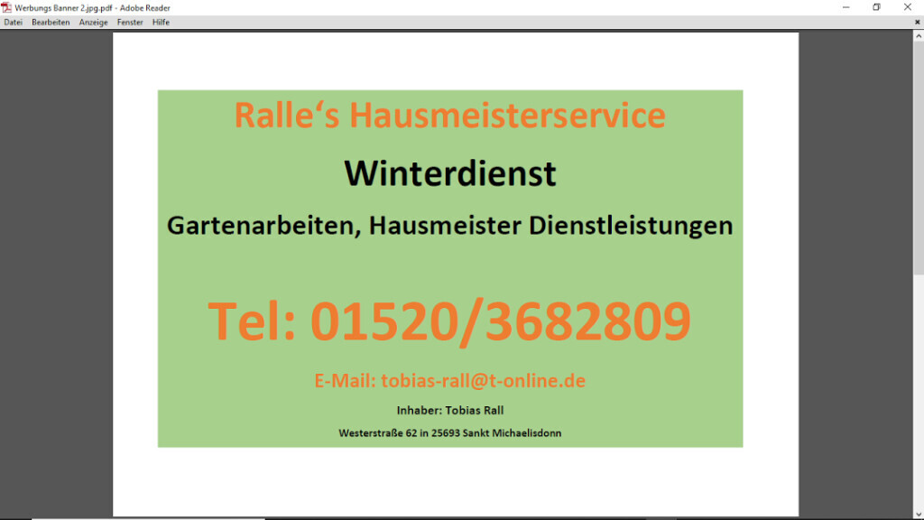 Bilder Ralles Hausmeisterservice