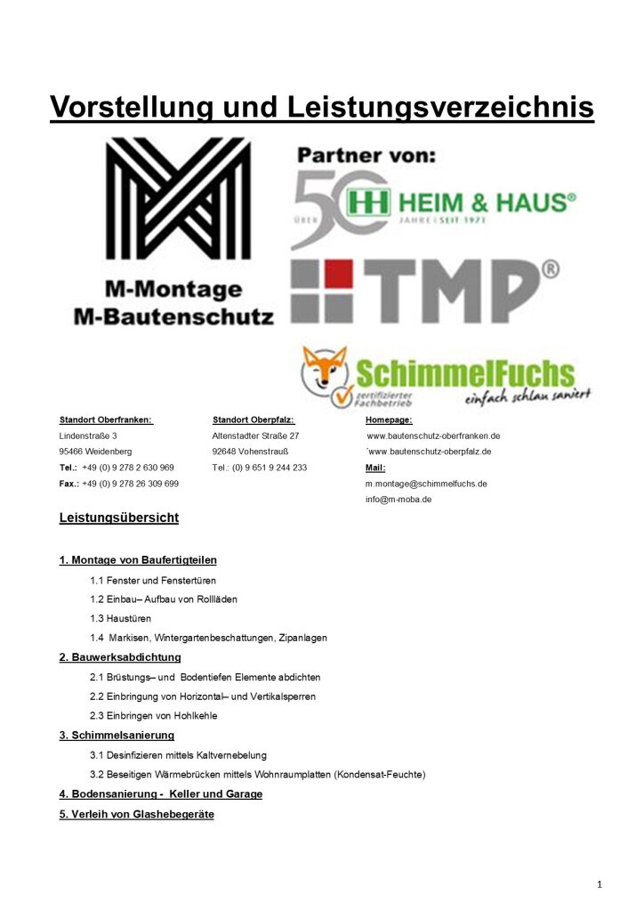Bilder M-Montage