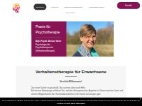 Website Screenshot Praxis für Psychotherapie