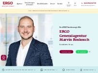 Website Screenshot ERGO Versicherung Marvin Roskosch