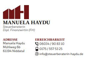 Bilder Manuela Haydu Steuerberaterin