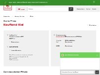 Website Screenshot Kaufland Kiel