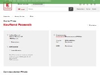 Website Screenshot Kaufland Pasewalk