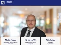 Website Screenshot Martin Poppe, Selbstständiger Finanzberater für die Deutsche Bank