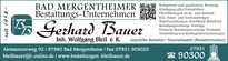 Bestattungs-Unternehmen G. Bauer - Inh. Wolfgang Blei Logo