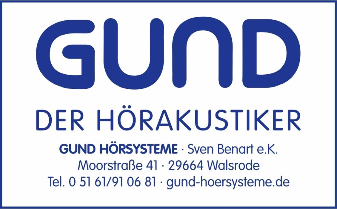 Gund Hörsysteme Inh. Sven Benart e.K. Logo