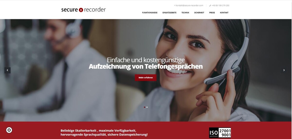 Bilder Secure Recorder Telefonaufzeichnung