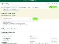 Website Screenshot AOK Bayern Geschäftsstelle Kaufbeuren