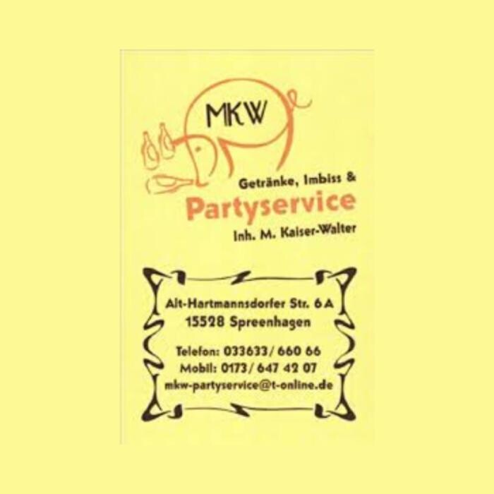 MKW Getränke, Imbiss und Partyservice | Inh. Matthias Kaiser-Walter Logo