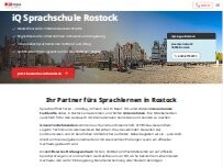Website Screenshot Deutschkurs Rostock-City: iQ Lingua Sprachschule