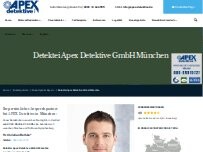 Website Screenshot Detektei Apex Detektive GmbH München