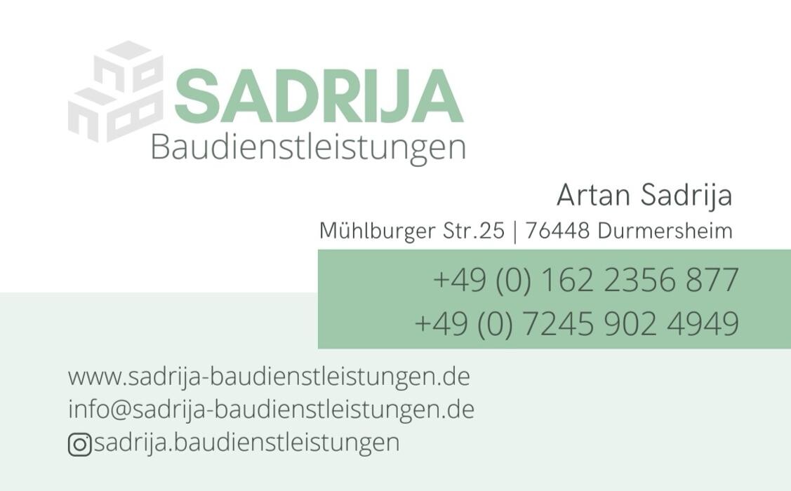 Bilder Sadrija Baudienstleistungen