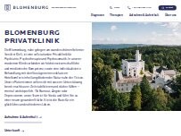 Website Screenshot Blomenburg Privatklinik
