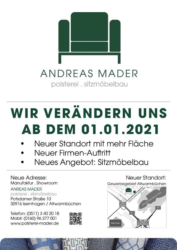 Bilder Andreas Mader Polsterei Sitzmöbel