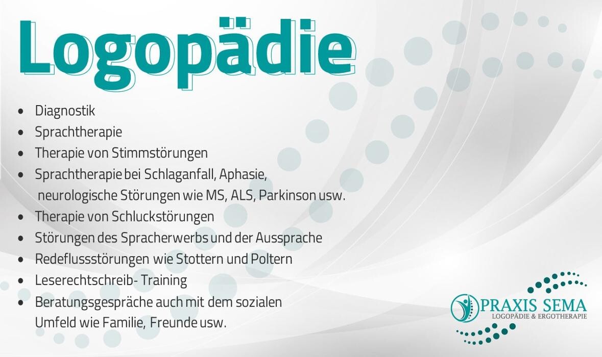 Bilder Praxis Sema Logopädie und Ergotherapie