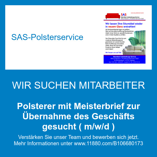 Bilder SAS-Polsterservice