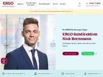 Website Screenshot ERGO Versicherung Nick Bornmann