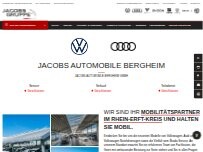 Website Screenshot Jacobs Automobile Bergheim (Volkswagen & Audi) - Jacobs Automobile Bergheim GmbH