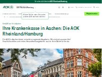 Website Screenshot AOK Rheinland/Hamburg - GS Eschweiler