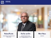 Website Screenshot Roland Fuchs, Selbstständiger Finanzberater für die Deutsche Bank