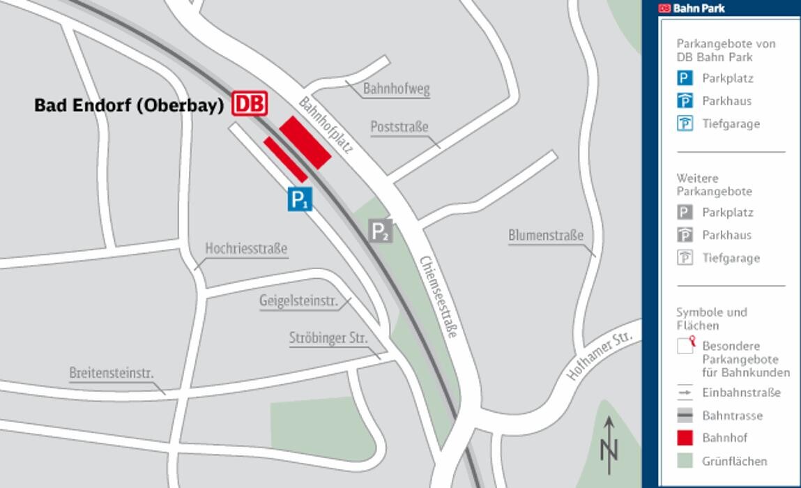 Bilder DB BahnPark Parkplatz Bahnhof Rückseite P1