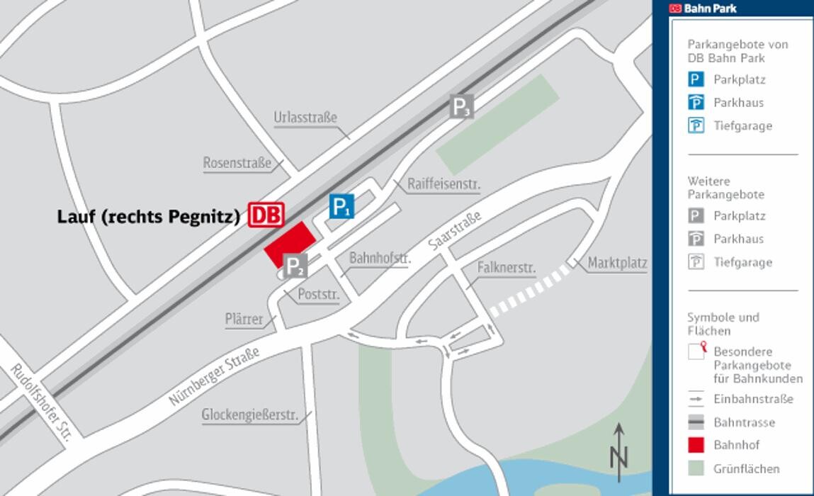 Bilder DB BahnPark Parkplatz Bahnhof P1 rechts