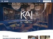 Website Screenshot KAI40 Restaurant & Bar