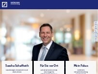 Website Screenshot Sascha Schaffrath, Selbstständiger Finanzberater für die Deutsche Bank