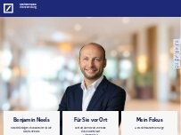 Website Screenshot Benjamin Neels, Selbstständiger Finanzberater für die Deutsche Bank