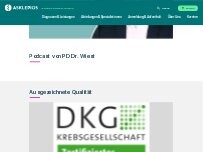 Website Screenshot Asklepios Klinikum Harburg - Pneumologie