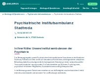 Website Screenshot Asklepios Fachklinikum Stadtroda - Psychiatrische Institutsambulanz