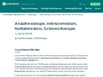 Website Screenshot Asklepios Klinik Altona - Anästhesiologie, Intensivmedizin, Notfallmedizin, Schmerztherapie