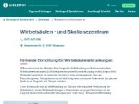 Website Screenshot Asklepios Paulinen Klinik Wiesbaden - Wirbelsäulen -und Skoliosezentrum