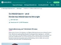 Website Screenshot Asklepios Paulinen Klinik Wiesbaden - Schilddrüsen- und Nebenschilddrüsenchirurgie