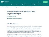 Website Screenshot Asklepios Fachklinikum Stadtroda - Psychosomatische Medizin und Psychotherapie
