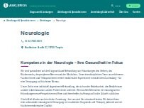 Website Screenshot Asklepios Fachklinikum Teupitz - Neurologie