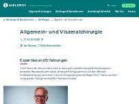 Website Screenshot Asklepios Klinikum Uckermark - Allgemein- und Viszeralchirurgie