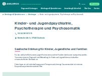 Website Screenshot Asklepios Fachklinikum Stadtroda - Kinder- und Jugendpsychiatrie, Psychotherapie und Psychosomatik