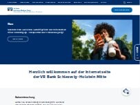Website Screenshot VR Bank Schleswig-Holstein Mitte eG, Geldautomat Heide Hamburger - Niederlassung VR Bank Westküste