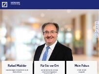 Website Screenshot Rafael Müdder, Selbstständiger Finanzberater für die Deutsche Bank