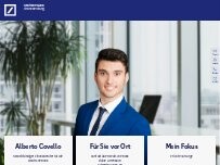 Website Screenshot Alberto Covello, Selbstständiger Finanzberater für die Deutsche Bank