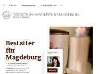 Website Screenshot Bestattungs-Agentur Magdeburg
