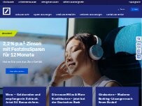 Website Screenshot Deutsche Bank SB-Stelle geschlossen