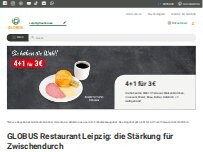 Website Screenshot GLOBUS Restaurant Leipzig-Seehausen