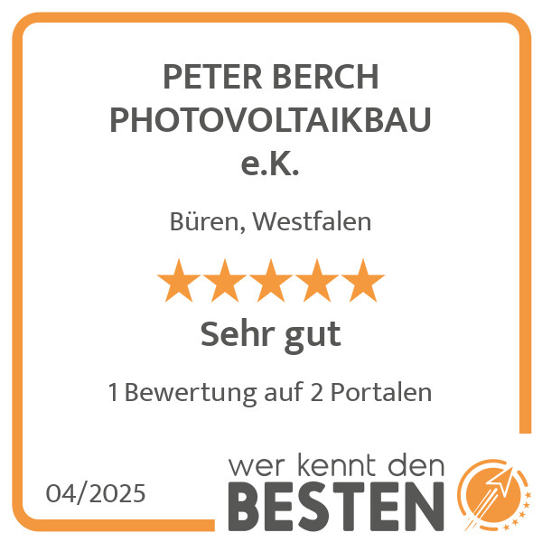 Bilder PETER BERCH PHOTOVOLTAIKBAU e.K.